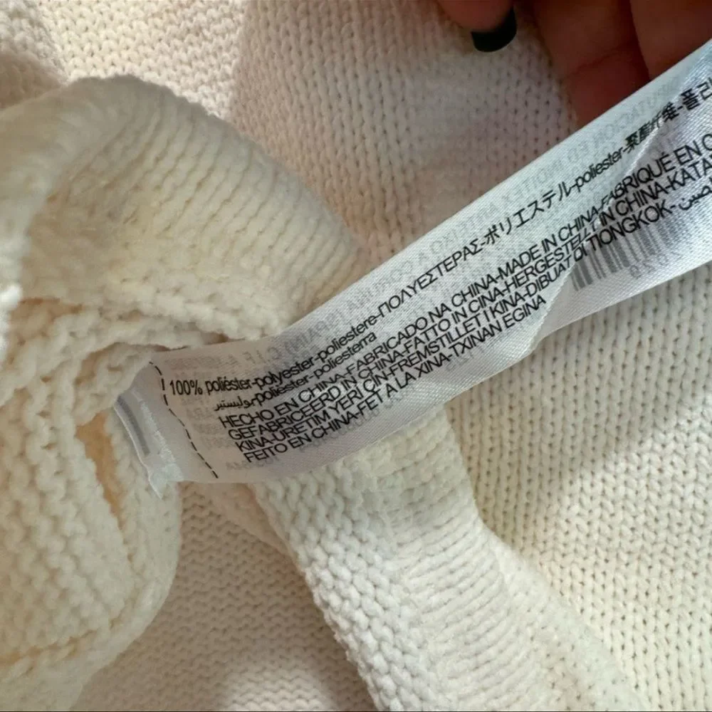 Zara White Knit Sweater – Size Small - Picture 4 of 4